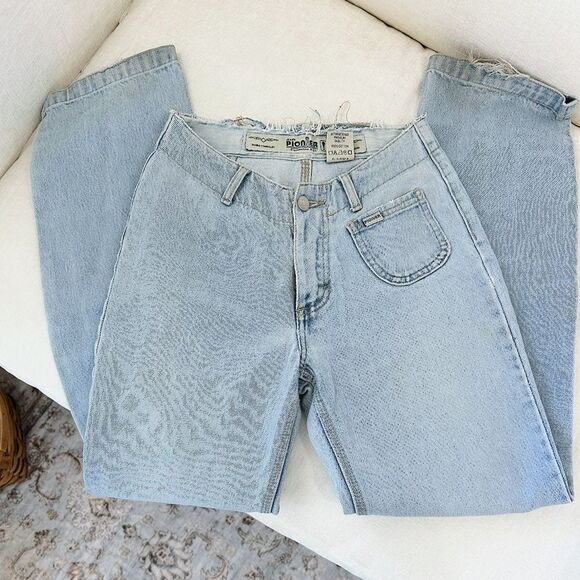 Vintage Pioneer Light Blue Denim Jeans - Picture 1 of 6